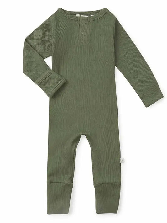 Olive Organic Growsuit - Snuggle Hunny