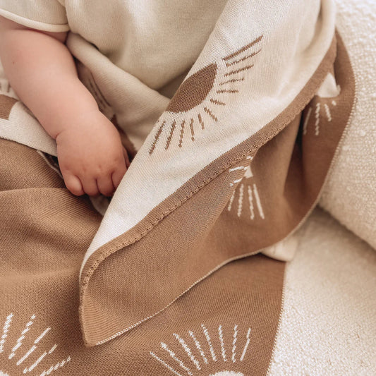 Suns Coffee Reversible Blanket - Fox & Fallow