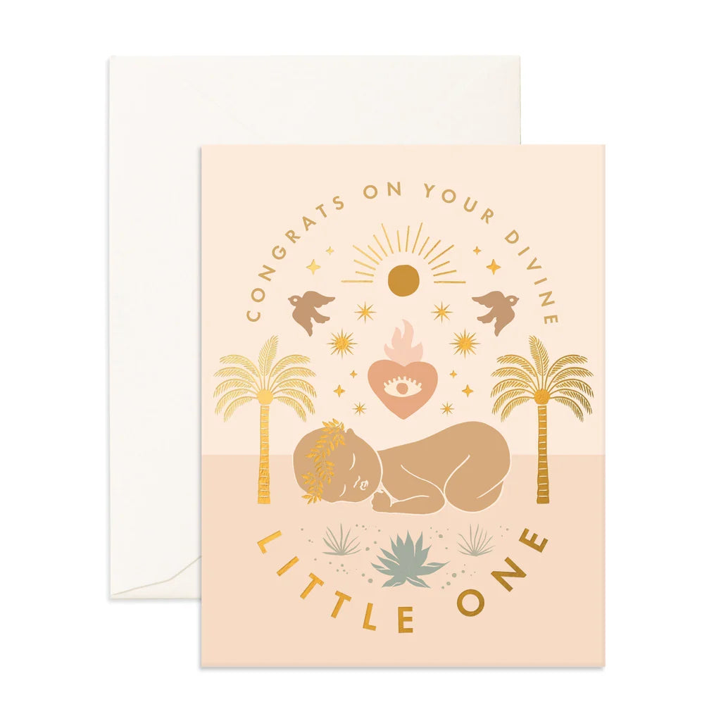 Divine Little One Greeting Card - Fox & Fallow