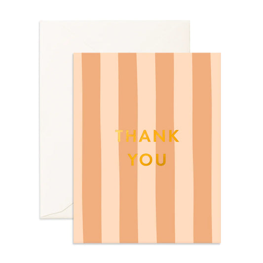 Thank You Corsica Stripe Greeting Card - Fox & Fallow