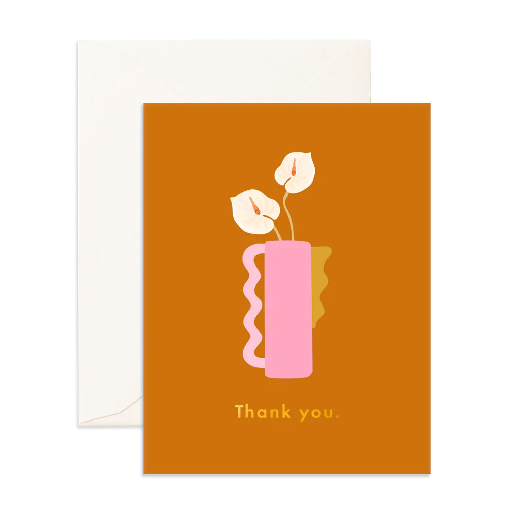 Thank You Tailflower Greeting Card - Fox & Fallow