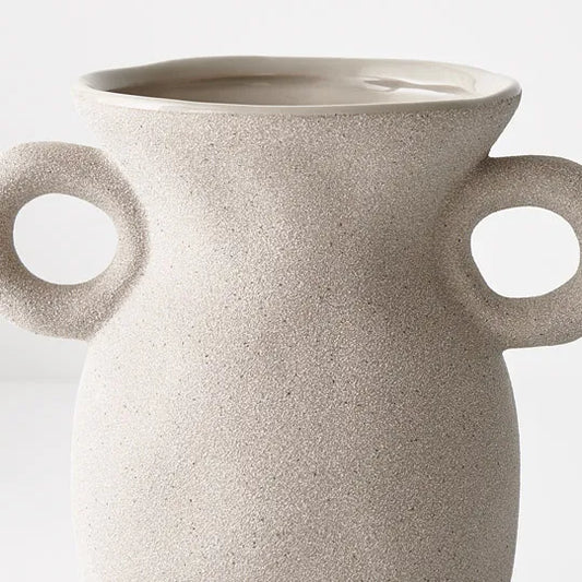 Vase Pilu w/ears - 15cmh x 16cmd