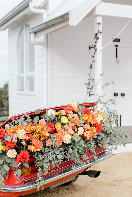 Classic Cars filled with Blooms