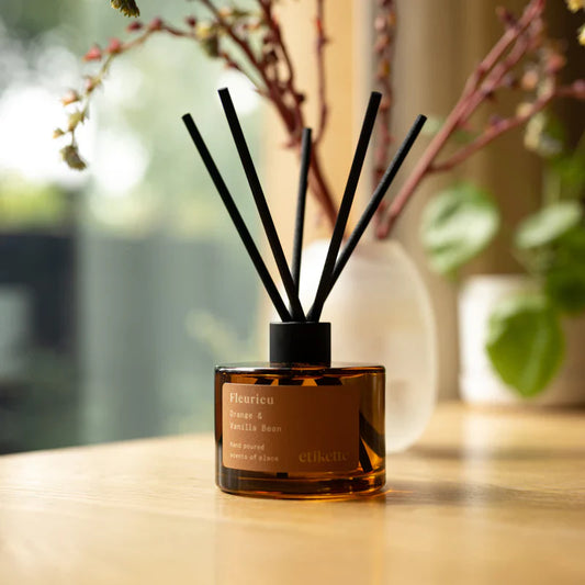 Eco Reed Diffuser 200ml - Fleurieu // Orange & Vanilla Bean - Etikette